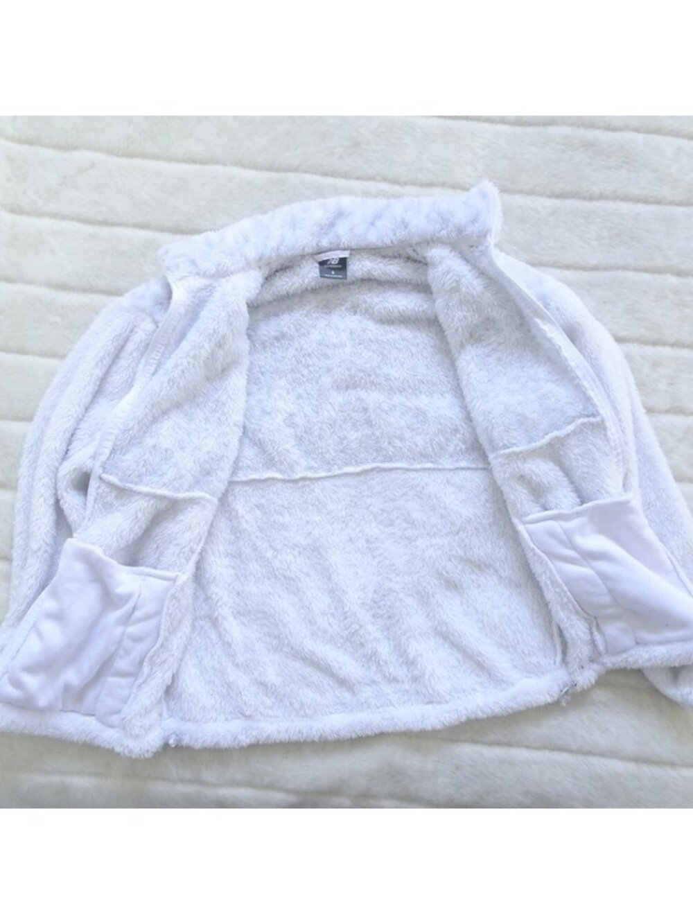 New Balance Women's Fleece Jacket Small Gray Full Zip - Picture 6 of 8